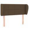 vidaXL Testiera ad Orecchio Marrone Scuro 103x23x78/88 cm in Tessuto