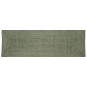 vidaXL Tappeti per area Rettangolare Verde Oliva 80 x 200 cm Juta