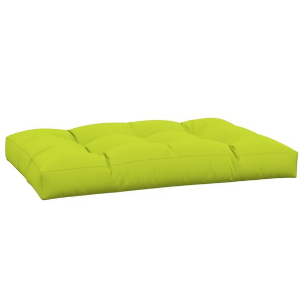 vidaXL Cuscino per Pallet Verde Brillante 120x80x12 cm in Tessuto
