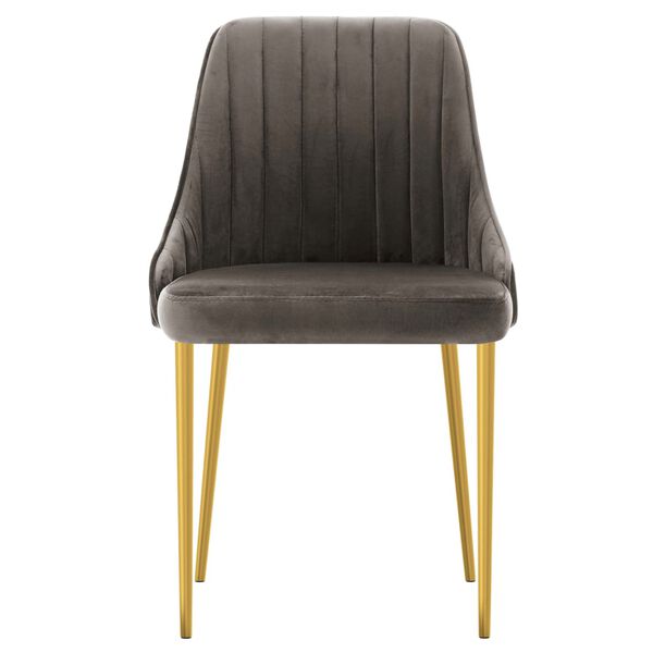 vidaXL Sedie da Pranzo 2 pz Grigio Scuro in Velluto