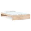 vidaXL Giroletto senza Materasso Ambrato in Legno Massello 120x200 cm