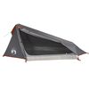 vidaXL Tenda Campeggio Tunnel 1 Persona Grigia Arancione Impermeabile