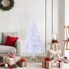 vidaXL Albero di Natale Artificiale con Rami Spessi Bianco 150 cm PVC