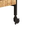 vidaXL Carrello da Cucina 80x55x70 cm Legno Massello di Mango Grezzo