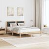 vidaXL Letto con Testiera Rivestita Grigio scuro 120 x 190 cm