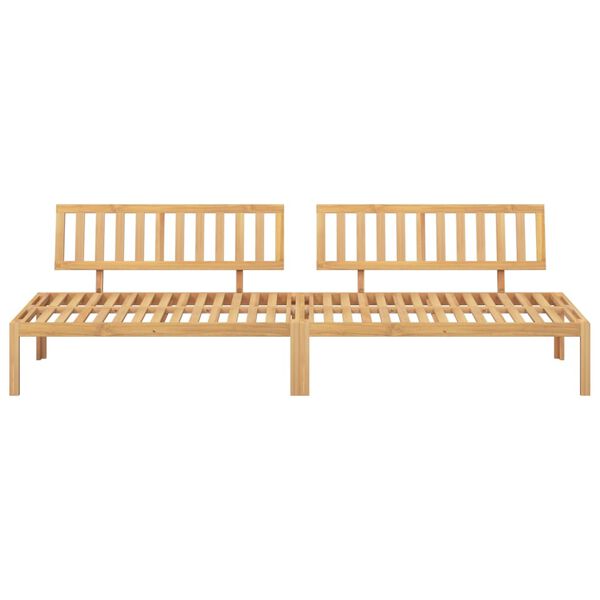 vidaXL Divani Centrali da Giardino Pallet 2pz Legno Massello di Acacia