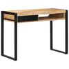 vidaXL Scrivania 100x50x75 cm in Legno Massello di Mango Grezzo
