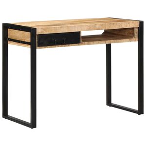 vidaXL Scrivania 100x50x75 cm in Legno Massello di Mango Grezzo
