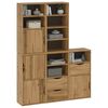 vidaXL Armadietti Laterali 5 pz ODDA 40x24x79 cm Legno Massello Pino