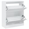 vidaXL Scarpiera Bianca 80x34x96,5 cm in Legno Multistrato