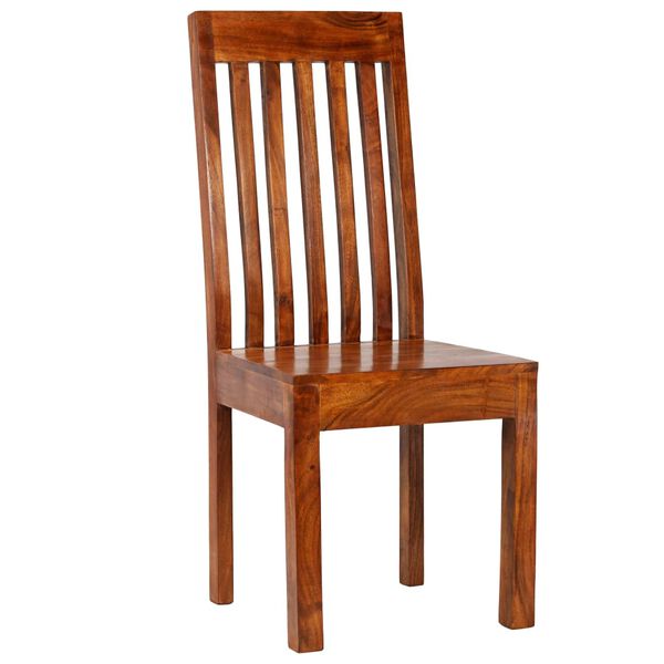 vidaXL Set Tavolo da Pranzo 7 pz Legno Massello di Acacia e Mango