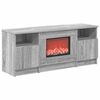 vidaXL Caminetto elettrico Sonoma grigio 98 x 28,5 x 40,5 cm