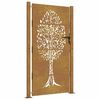vidaXL Cancello da giardino 100x175 cm in acciaio Corten con design ad albero