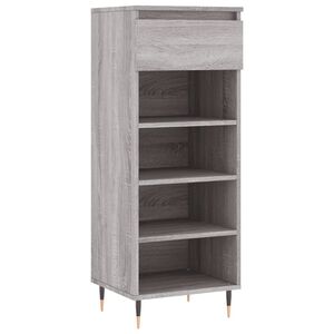vidaXL Scarpiera Grigio Sonoma 40x36x105 cm in Legno Multistrato
