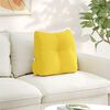 vidaXL Cuscino per Schiena Giallo Chiaro 45 x 24 x 50 cm Tessuto