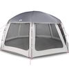 vidaXL Tenda da piscina con Patta Rimovibile&Pareti in Rete 612x612 cm