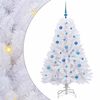 vidaXL Albero di Natale Artificiale con Rami Pieghevoli Bianco 150 cm
