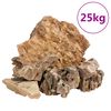 vidaXL Pietre del Drago 25 kg Marroni 5-30 cm