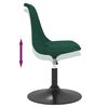 vidaXL Sedie da Pranzo Girevoli 6 pz Verde Scuro in Velluto