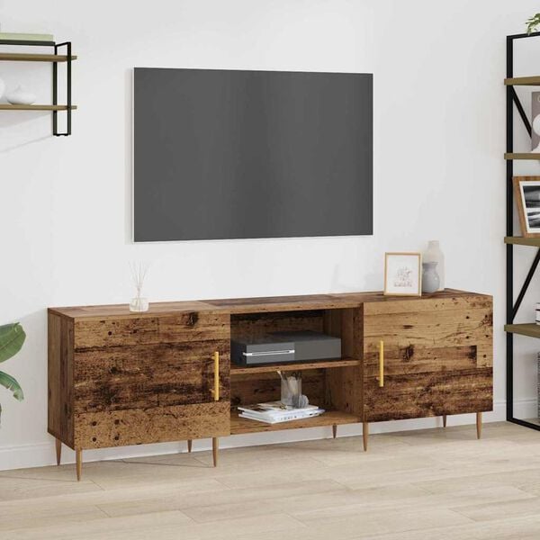 vidaXL Mobile TV Legno vecchio 150 x 30 x 50 cm Legno multistrato