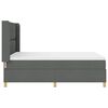 vidaXL Letto a molle con materasso Grigio 160 x 200 cm Tessuto