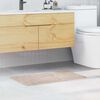 vidaXL Tappetino da bagno antiscivolo Crema 50 x 80 cm PP