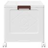 vidaXL Scatola Portaoggetti Impilabile con Ruote 75 L 64x40x41 cm