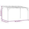 vidaXL Gazebo con Tetto Antracite 4x3x2,5 m in Alluminio e Acciaio