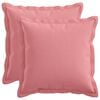 vidaXL Federa 2 pcs HOUTEN Rosa 30 x 30 cm Lino