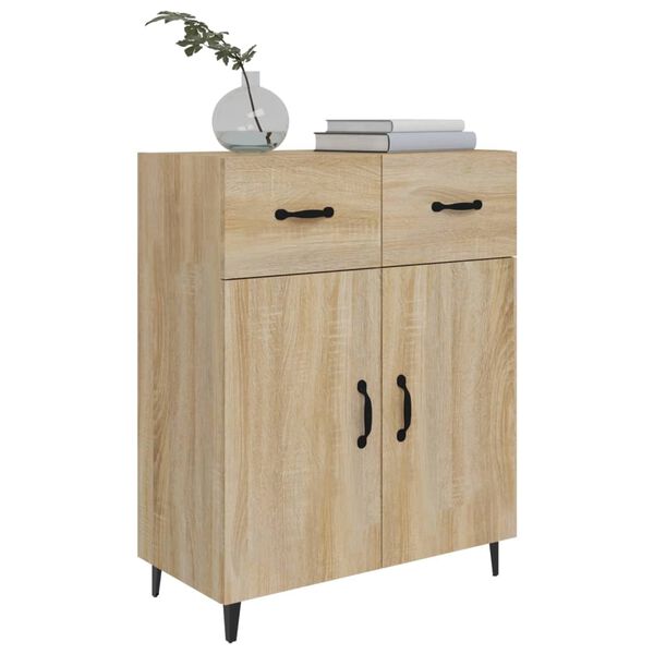 vidaXL Credenza Rovere Sonoma 69,5x34x90 cm in Legno Multistrato