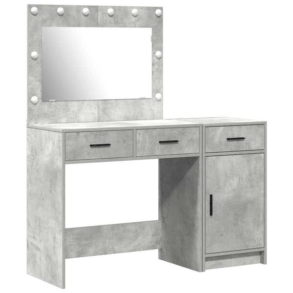 vidaXL Tavolo da Trucco 2 pcs Grigio 40 x 41 x 75 cm Legno multistrato