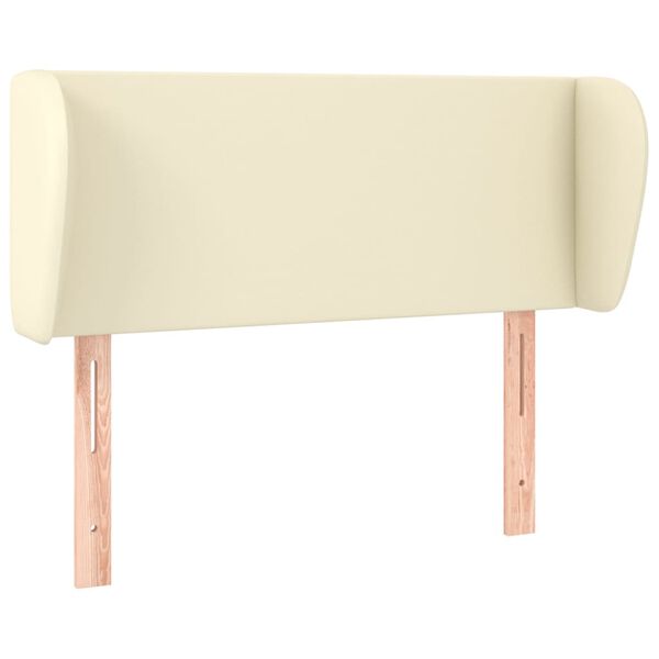 vidaXL Testiera ad Orecchio Crema 93x23x78/88 cm in Similpelle