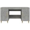 vidaXL Scrivania Grigio Cemento 140x50x75 cm in Legno Multistrato