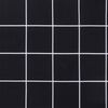 vidaXL Cuscino per Panchina da Giardino Plaid Nero 180 x 50 x 4 cm