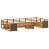 vidaXL Set di divani da esterno 8 pz Naturale Legno di Acacia Massello