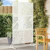 vidaXL Schermo per Privacy Bianco 100 x 50 x 180 cm Acciaio
