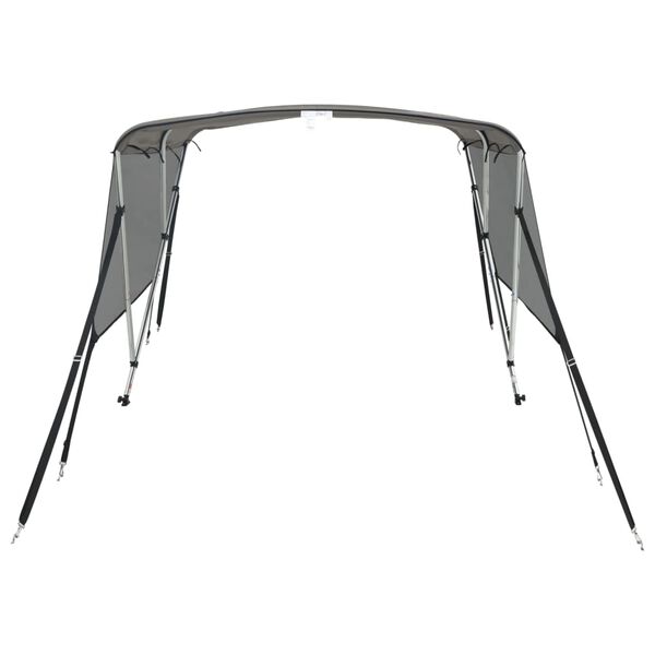 vidaXL Bimini di Prua Pareti Laterali Rete 3 Archi 183x(137-152)x137cm