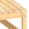 vidaXL Poggiapiedi da Giardino con Cuscino in Legno Massello di Pino
