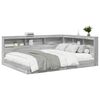 vidaXL Letto Libreria Grigio sonoma 150 x 200 cm Legno multistrato