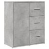 vidaXL Credenze 2 pz Grigio Cemento 60x31x70 cm in Legno Multistrato
