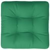 vidaXL Cuscino per Pallet Verde 60x60x12 cm in Tessuto