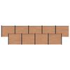 vidaXL Pannello di Recinzione 9 pz 1524 x 146 cm WPC e Alluminio