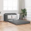 vidaXL Divano letto 110cm Grigio scuro Tessuto