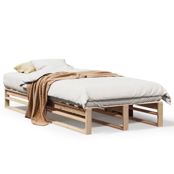 vidaXL Letto senza Materasso 90x200 cm in Legno Massello di Pino