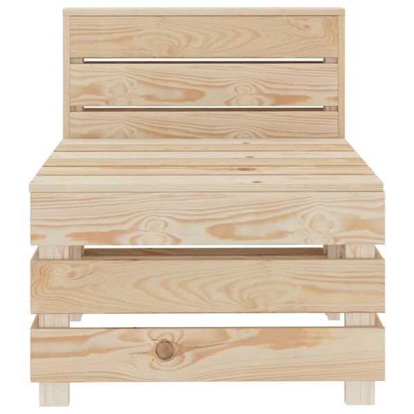 vidaXL Divano da Giardino su Pallet in Legno