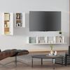 vidaXL Set di Mobili Porta TV 4 pz Bianco in Legno Multistrato