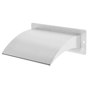 vidaXL Fontana per Piscina in Acciaio Inossidabile 30x9x26 cm Argento
