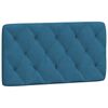 vidaXL Letto con Materasso Blu 100x200 cm in Velluto