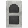 vidaXL Comodino Grigio cemento 29.5 x 35 x 50 cm Legno multistrato