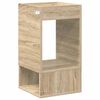 vidaXL Tavolino Rovere Sonoma 30 x 30 x 56 cm Legno multistrato
